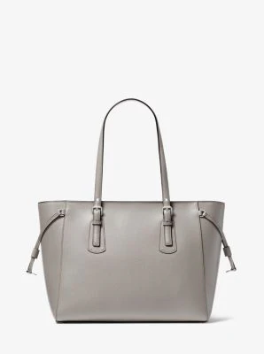 Voyager Medium Crossgrain Leather Tote Bag - Image 19