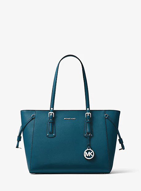 Voyager Medium Crossgrain Leather Tote Bag - Image 20