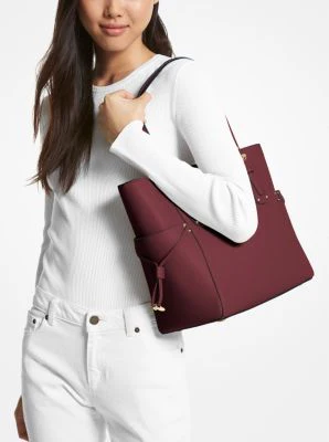 Voyager Small Saffiano Leather Tote Bag - Image 10